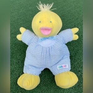 Vintage Eden Duck Rattle Gingham Seersucker Plush 10”